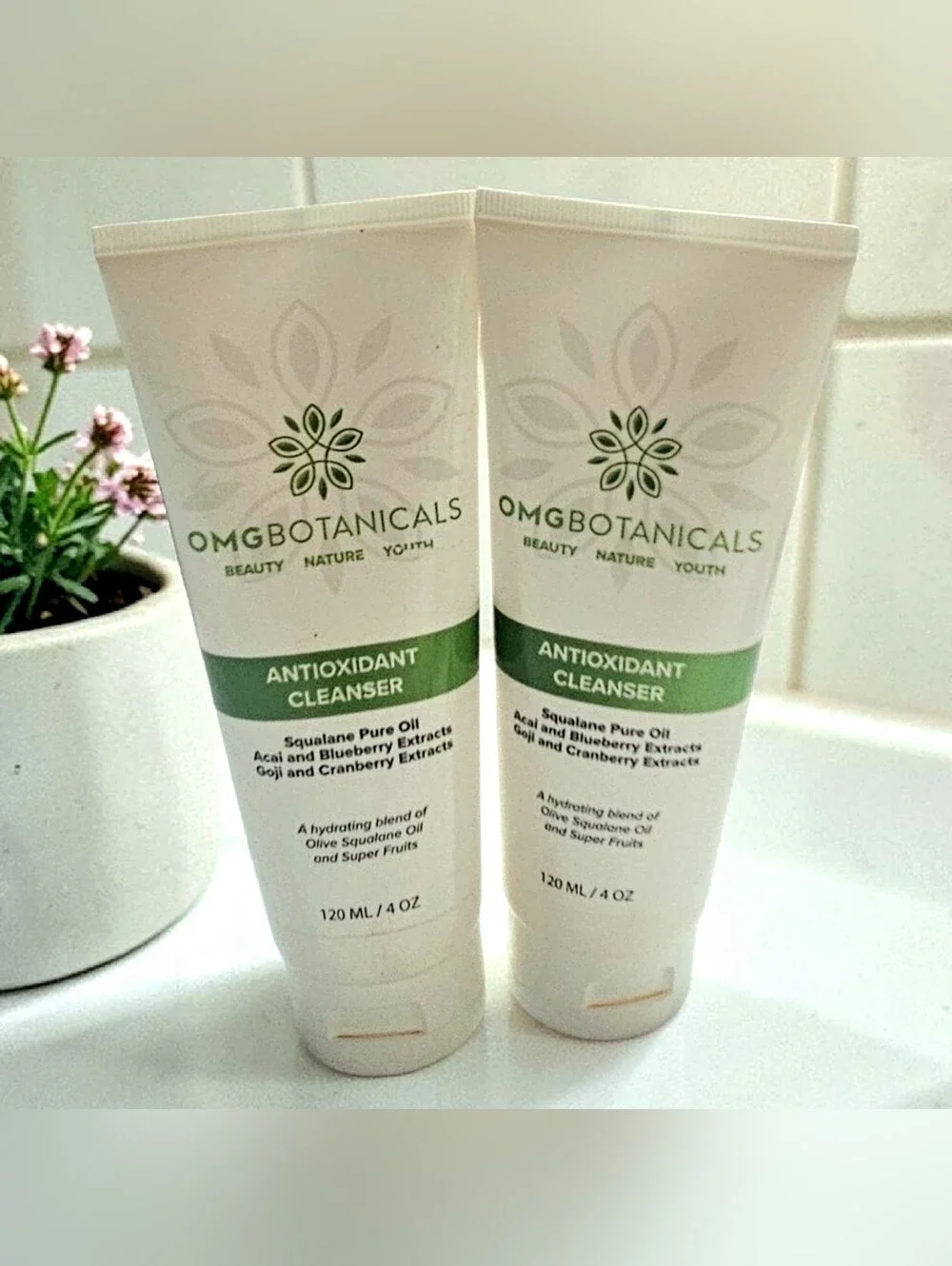 Set Of 2 OMGBotanicals Antioxidant Cleanser
